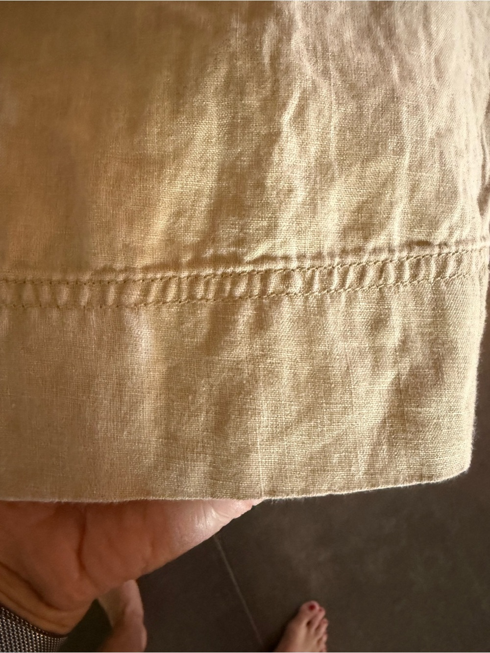 Ralph Lauren Relaxed Drawstring Wide-Leg Pants - Tan - Picture 7 of 8